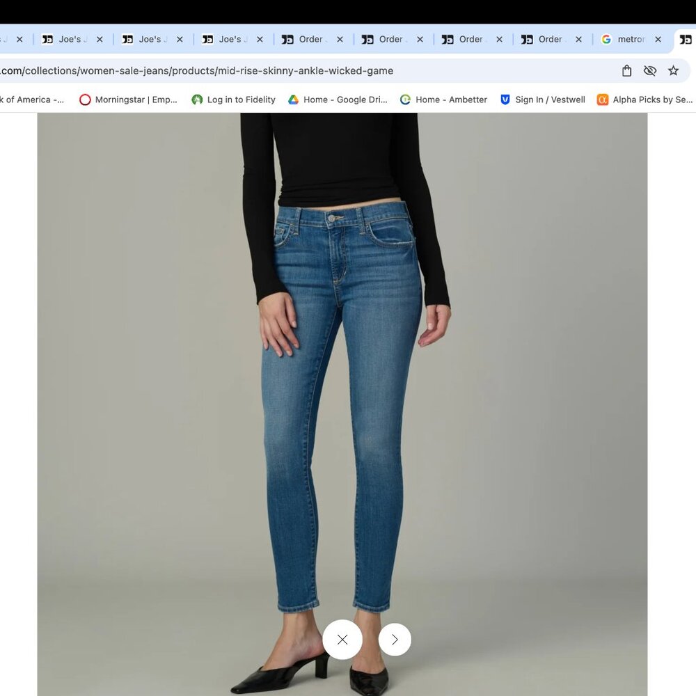 Joes Jean Ankle, Cropped , BNWT